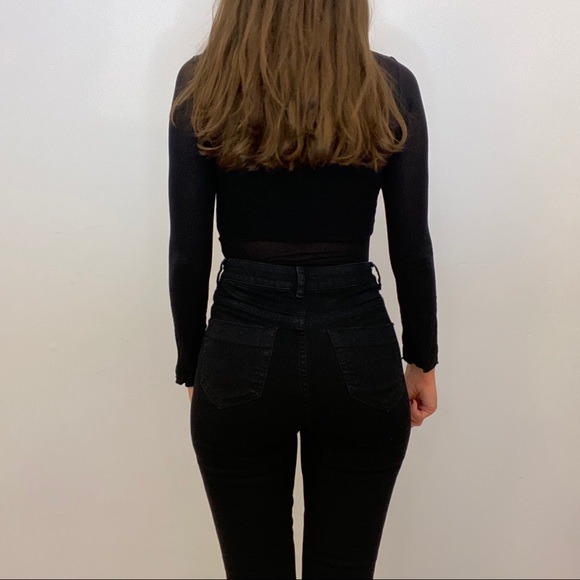 Black Long Sleeve Bodysuit - Picture 3 of 7